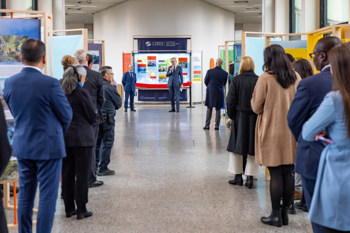 Attendees listening to Floyd and Ambassador Carl Hallergård, European Union